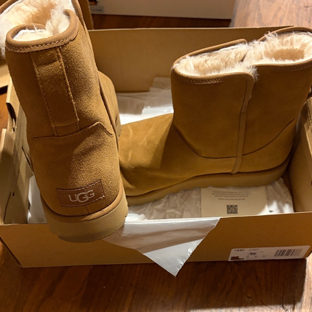 UGG Chestnut Suede Ankle Boots